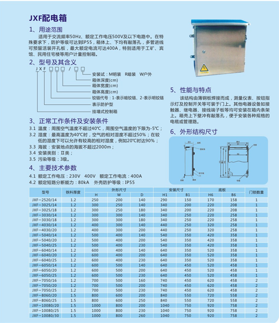 XM動力配電箱